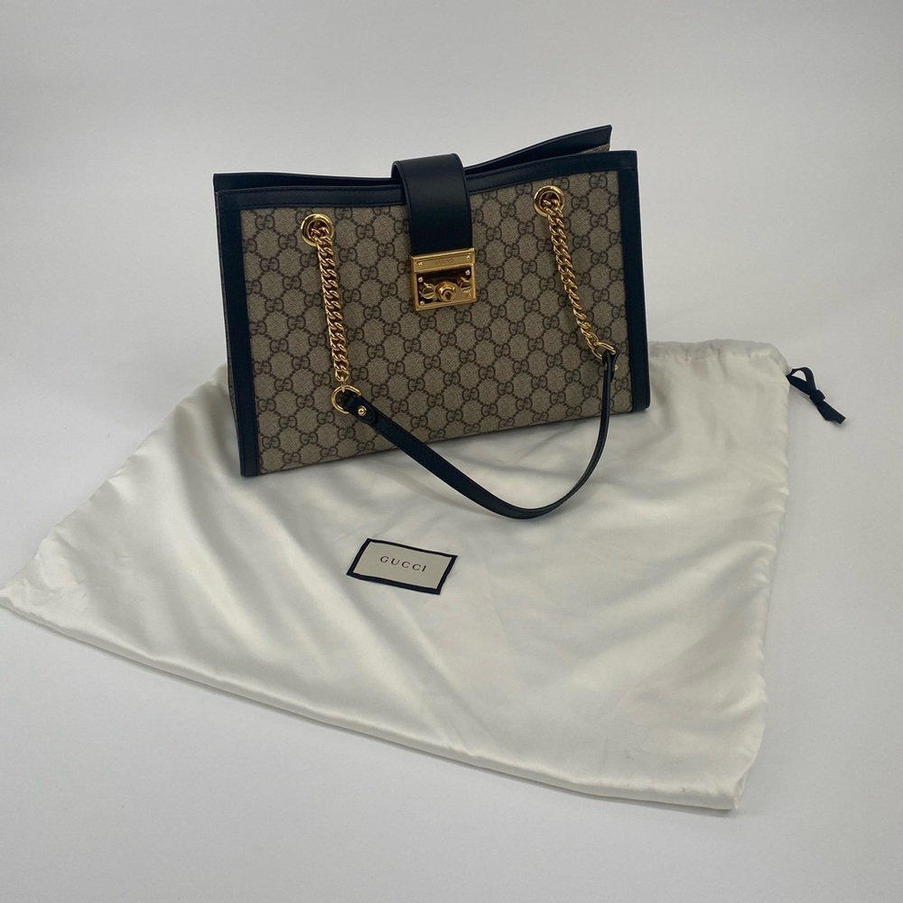 Gucci GG Supreme Padlock Large Tote Bag